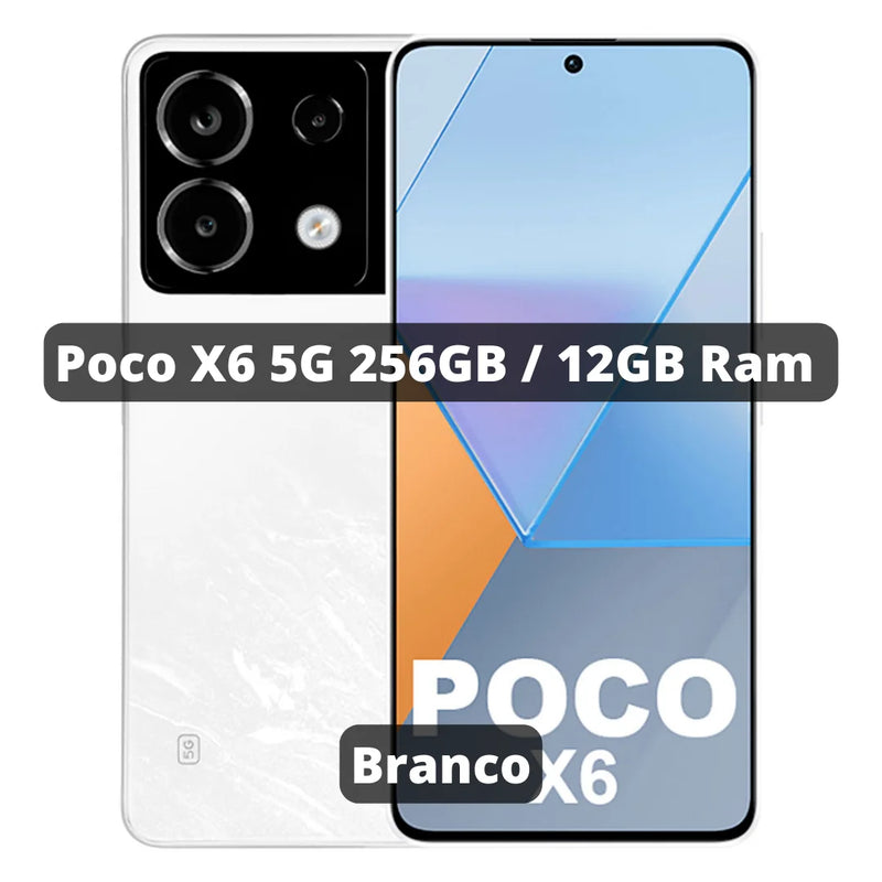 Xiaomi PocoPhone Poco X6 5G Versão Global | Smartphone 5G , ROM Global , Câmera 64MP , Carregador 67W