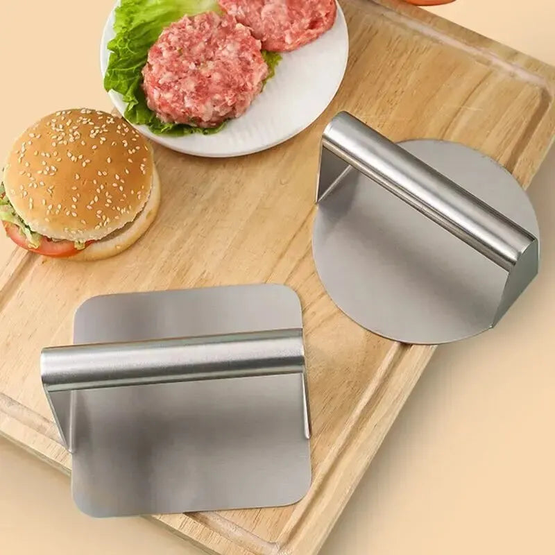 1pc Aço Inoxidável Hamburger Meat Press Hamburger Press Utensílios de Cozinha Torta de Carne Fazer Acessórios de Cozinha Acessórios de Cozinha