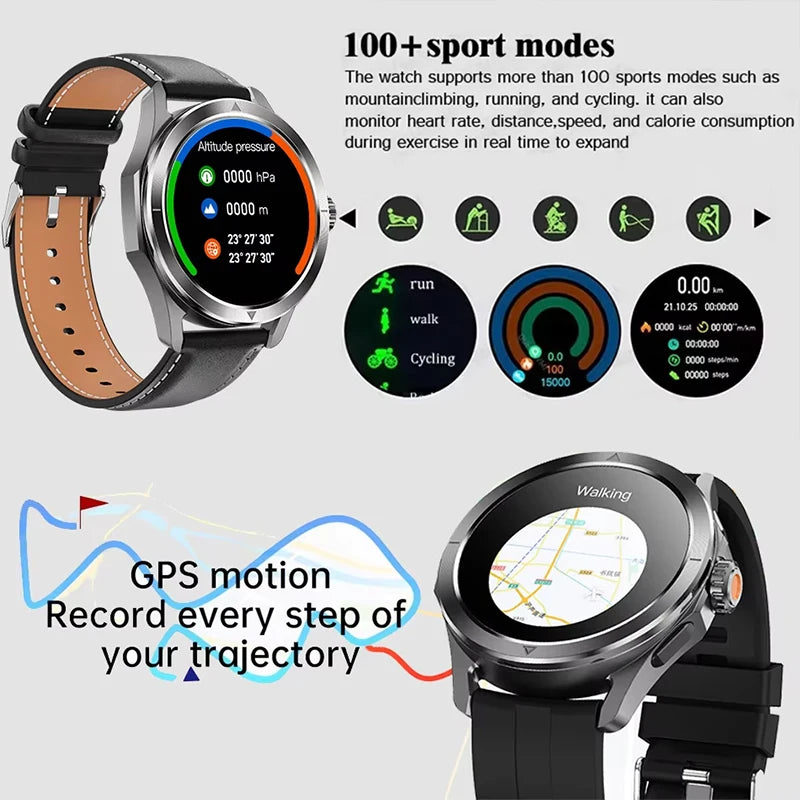 Relogio Funções xiaomi s4 ultra esportes ao ar livre relógio inteligente masculino tela amoled nfc gps bússola freqüência cardíaca à prova dwaterproof água bluetooth chamada smartwatch