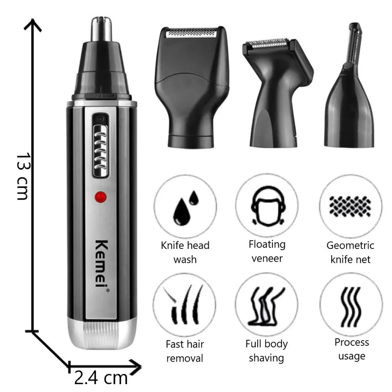 Barbeador KEMEI Pro 2025 4 em 1