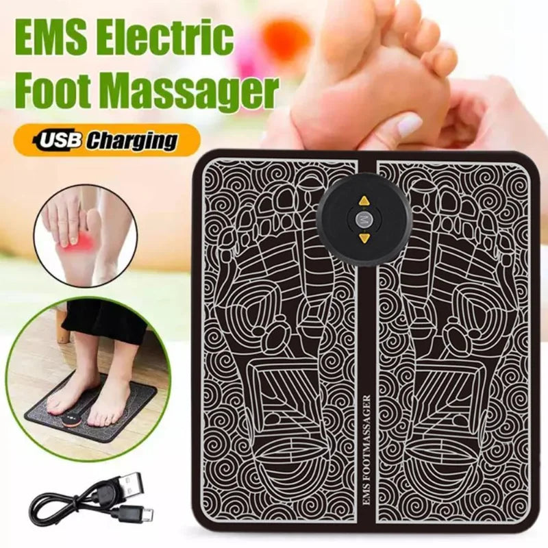 Dezenas fisioterapia pé massageador esteira massageador pes muscular elétrico ems cuidados de saúde relaxamento terapia física massagem saúde