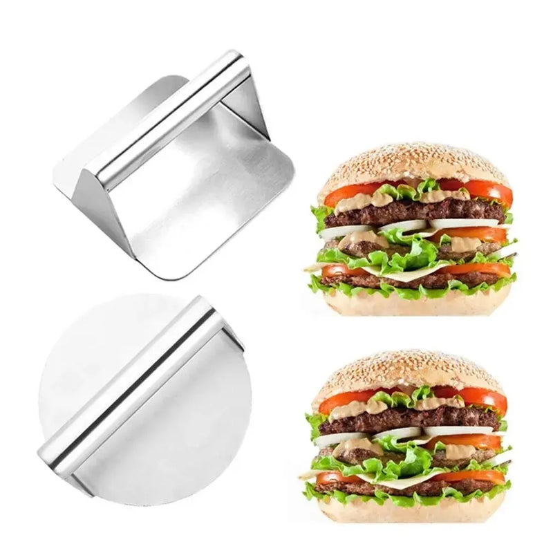 1pc Aço Inoxidável Hamburger Meat Press Hamburger Press Utensílios de Cozinha Torta de Carne Fazer Acessórios de Cozinha Acessórios de Cozinha