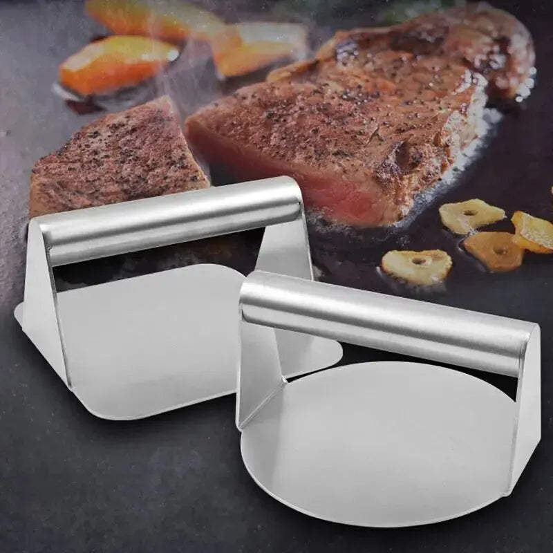 1pc Aço Inoxidável Hamburger Meat Press Hamburger Press Utensílios de Cozinha Torta de Carne Fazer Acessórios de Cozinha Acessórios de Cozinha