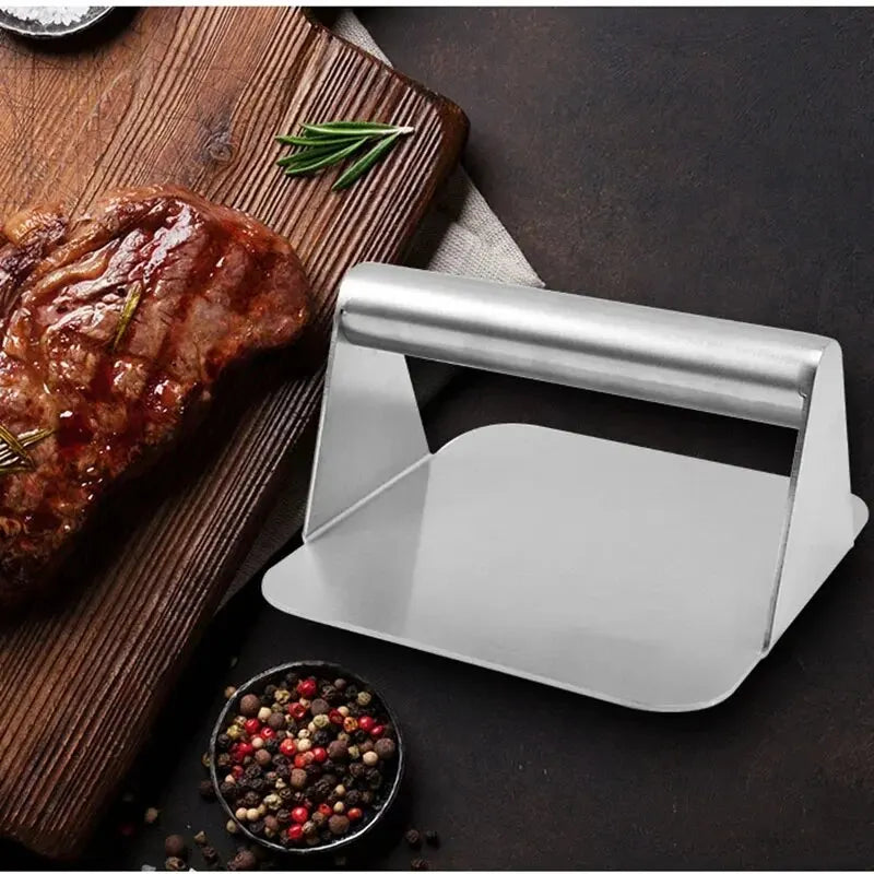 1pc Aço Inoxidável Hamburger Meat Press Hamburger Press Utensílios de Cozinha Torta de Carne Fazer Acessórios de Cozinha Acessórios de Cozinha