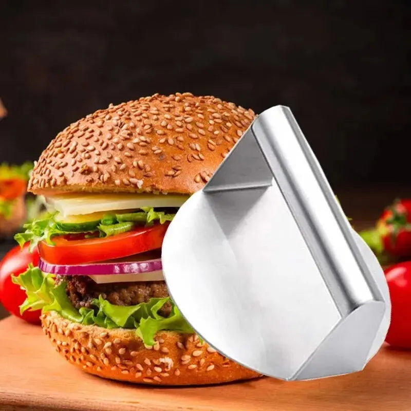 1pc Aço Inoxidável Hamburger Meat Press Hamburger Press Utensílios de Cozinha Torta de Carne Fazer Acessórios de Cozinha Acessórios de Cozinha