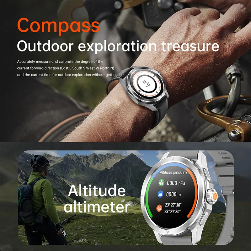 Relogio Funções xiaomi s4 ultra esportes ao ar livre relógio inteligente masculino tela amoled nfc gps bússola freqüência cardíaca à prova dwaterproof água bluetooth chamada smartwatch