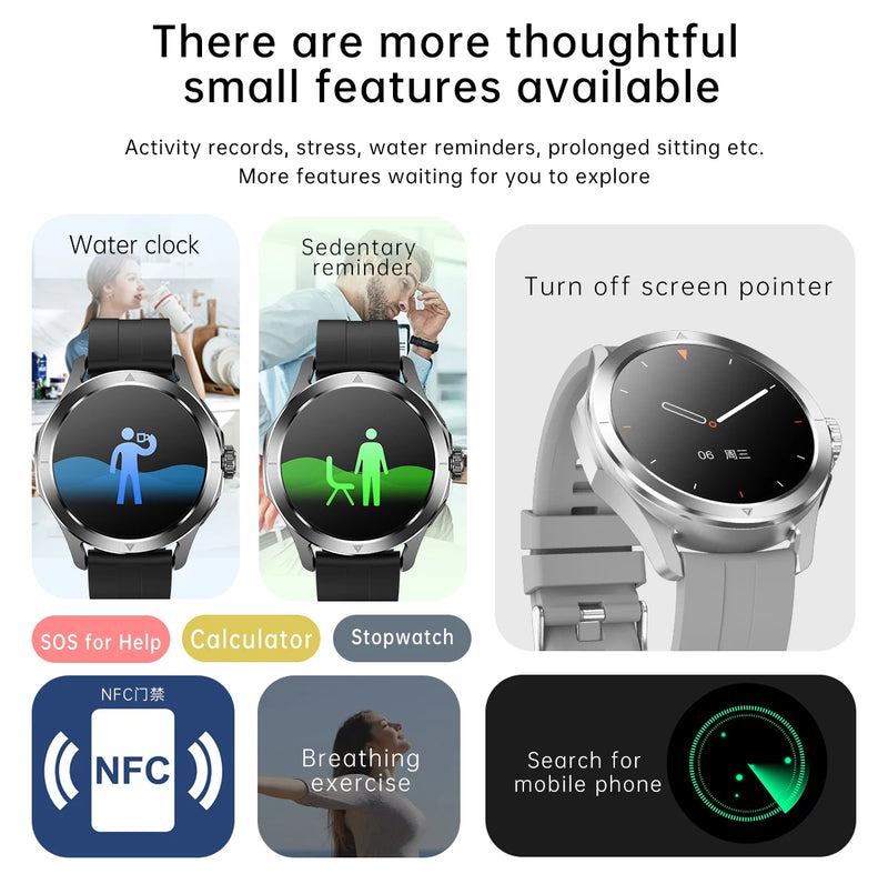 Relogio Funções xiaomi s4 ultra esportes ao ar livre relógio inteligente masculino tela amoled nfc gps bússola freqüência cardíaca à prova dwaterproof água bluetooth chamada smartwatch